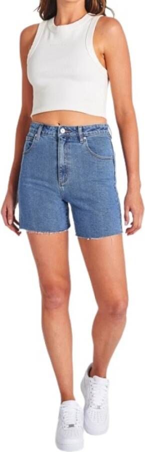 Abrand Jeans Denim Shorts Blauw Dames