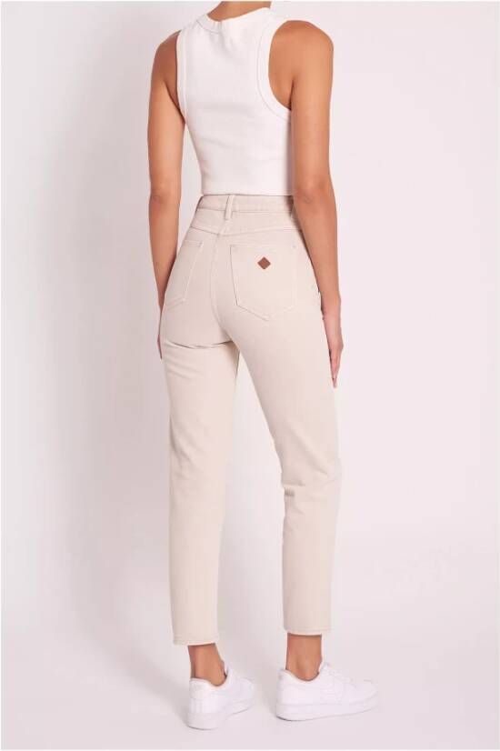 Abrand Jeans Slim-fit Trousers Beige Dames