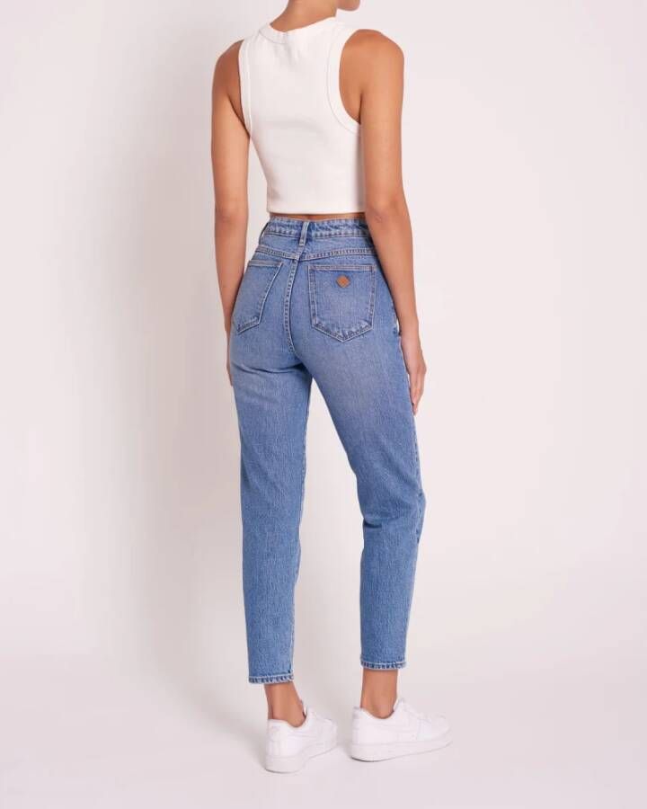 Abrand Jeans Hoge Slim Harlow Denim Jeans Blue Dames
