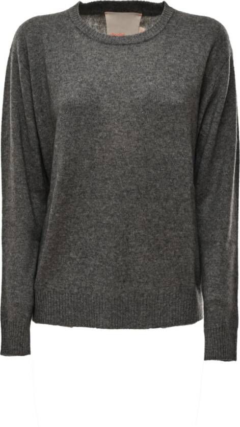 Absolut Cashmere Luxe Cashmere Ronde Hals Sweaters Gray Dames