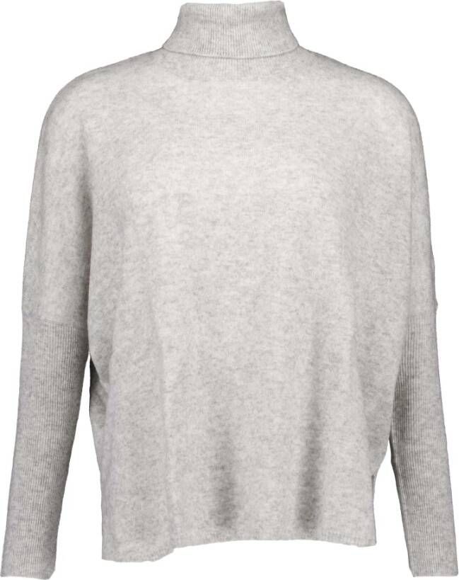 Absolut Cashmere Premium Cashmere Turtleneck Sweater Gray Dames
