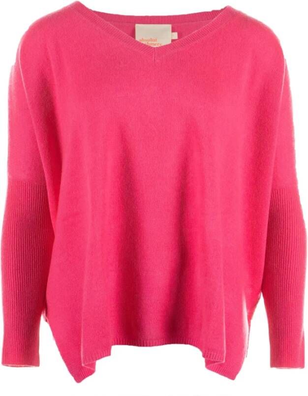 Absolut Cashmere V-neck Knitwear Roze Dames