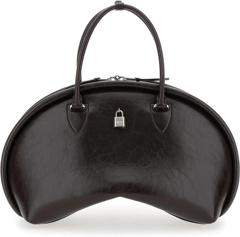 Acne Studios Bruine Leren Schoudertas met Bovenhandvatten Brown Dames - Foto 3