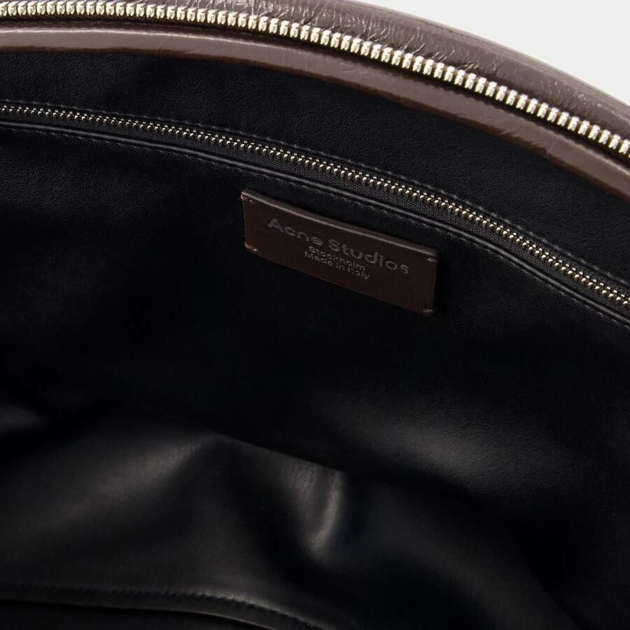 Acne Studios Bruine Leren Schoudertas met Bovenhandvatten Brown Dames - Foto 2