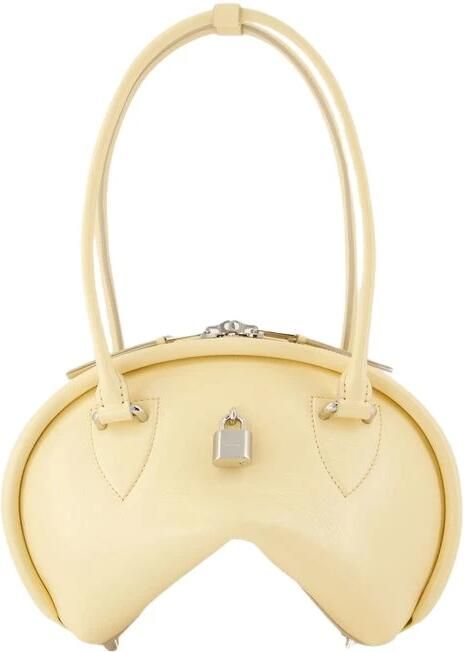 Acne Studios Hobo bags Bowlina Mini Shoulder Bag Leather Yellow in geel