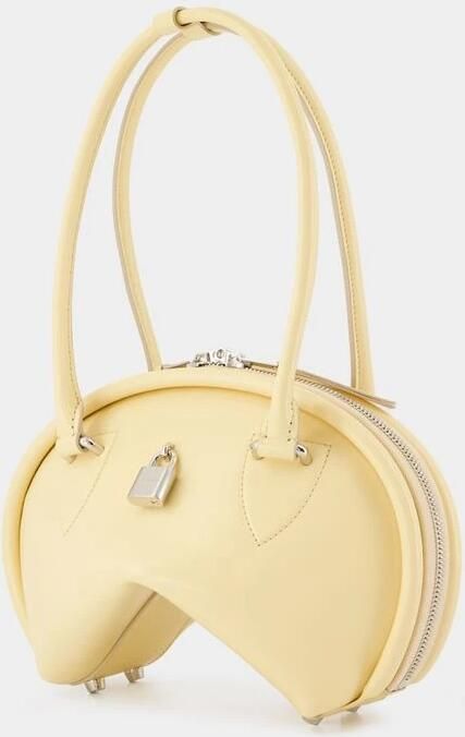 Acne Studios Hobo bags Bowlina Mini Shoulder Bag Leather Yellow in geel - Foto 3