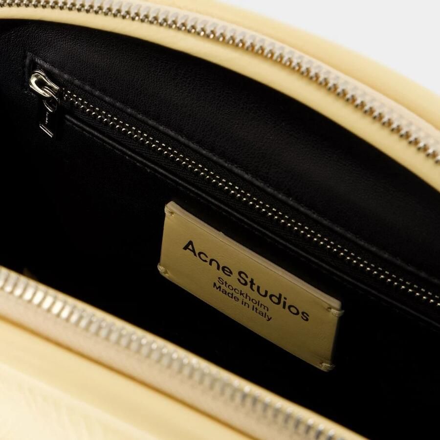 Acne Studios Hobo bags Bowlina Mini Shoulder Bag Leather Yellow in geel - Foto 2