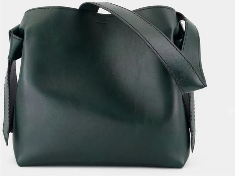 Acne Studios Hobo bags Musubi Midi Shoulder Bag Leather Green in groen - Foto 4