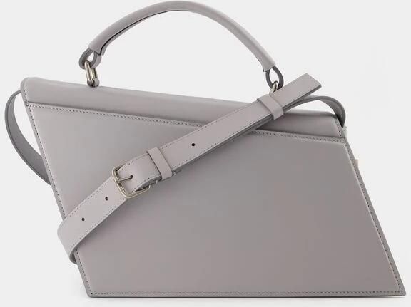 Acne Studios Shoppers Distortion Crossbody Grey Clair Leather in grijs - Foto 3