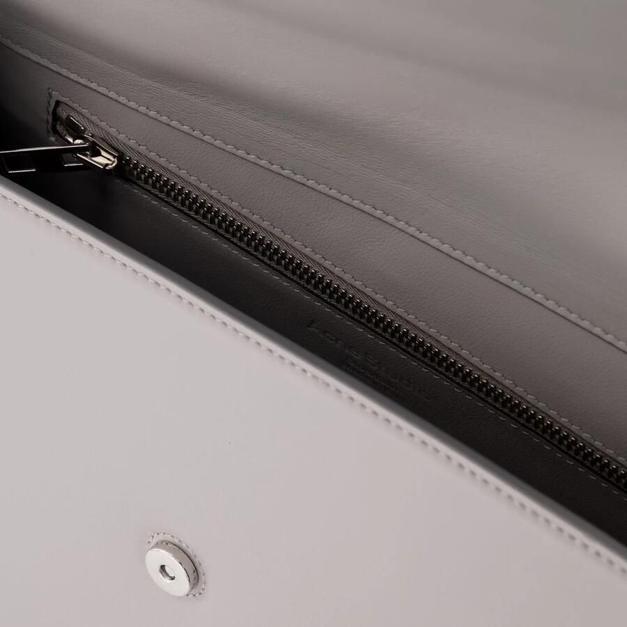 Acne Studios Shoppers Distortion Crossbody Grey Clair Leather in grijs - Foto 2