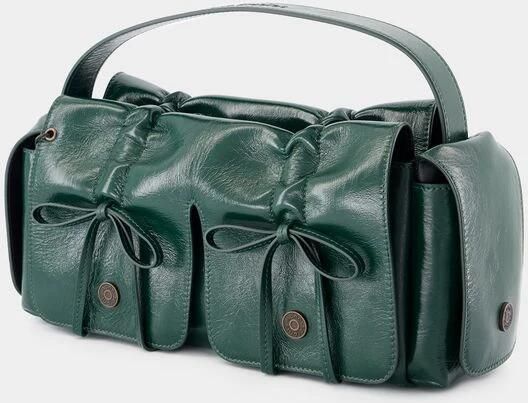 Acne Studios Hobo bags Multipocket Lux Shoulder Bag Leather Green in groen - Foto 3