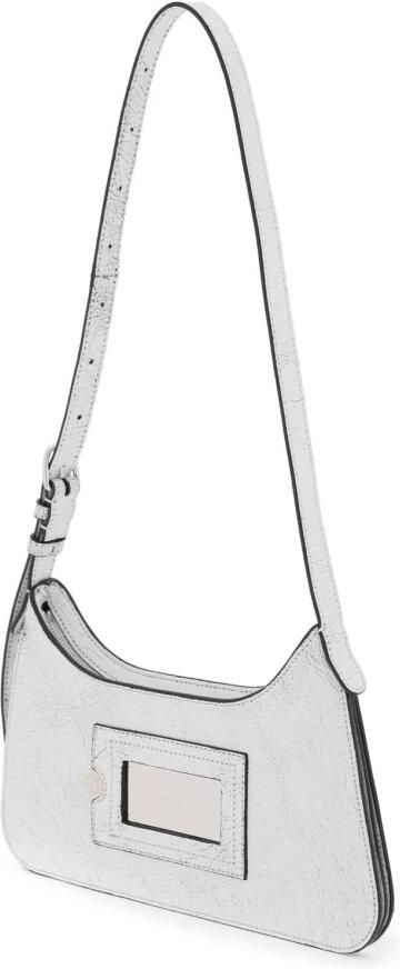 Acne Studios Hobo bags Platt Mini Crackle Hobo Bag Leather White in wit - Foto 4