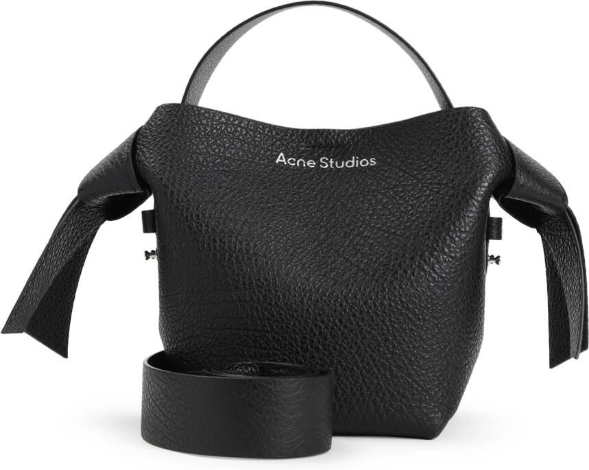 Acne Studios Hobo bags Musubi Mini Crossbody Leather Black in zwart