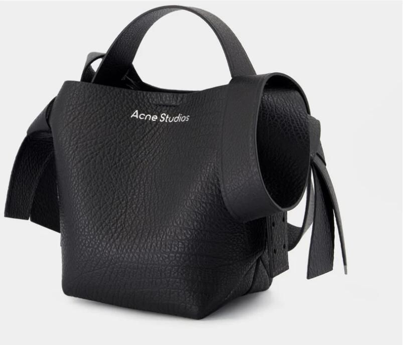 Acne Studios Hobo bags Musubi Mini Crossbody Leather Black in zwart - Foto 4