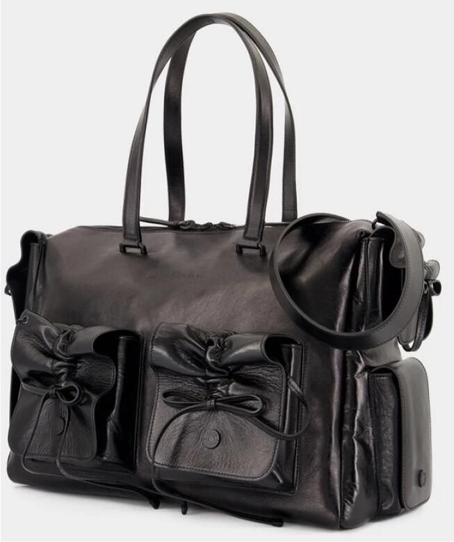 Acne Studios Hobo bags Multipocket Shoulder Bag Leather Black in zwart - Foto 4