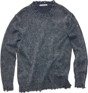 Acne Studios Distressed sweater Blauw Dames