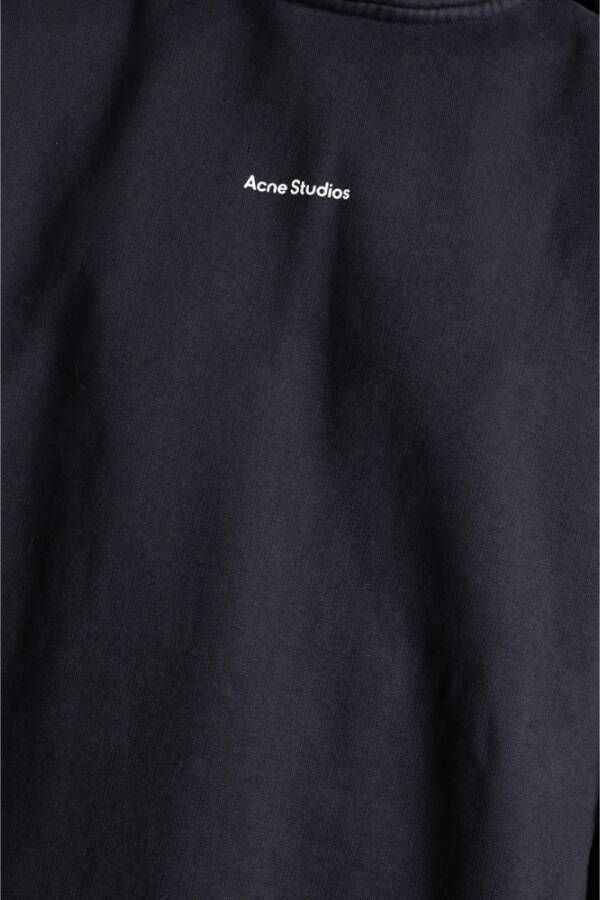 Acne Studios Hoodie met logopatch Zwart Dames