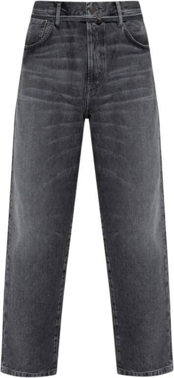 Acne Studios Jeans met logo Grijs Heren