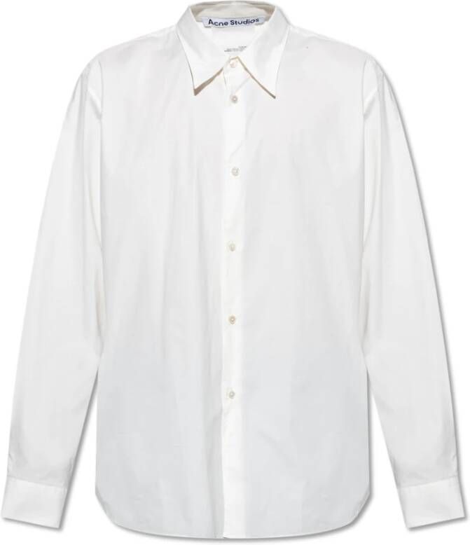 Acne Studios Katoenen shirt White Heren