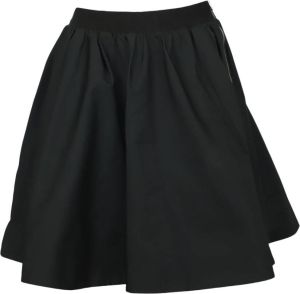 Acne Studios Pre-owned Acne Studios Elastic Waist Skirt with Zip in Black Polyester Zwart Dames