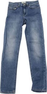 Acne Studios Pre-owned Acne Studios Mid Rise Jeans in Blue Cotton Blauw Dames