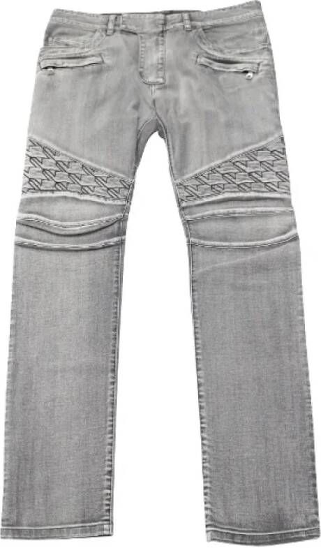 Acne Studios Pre-owned Cotton jeans Grijs Dames