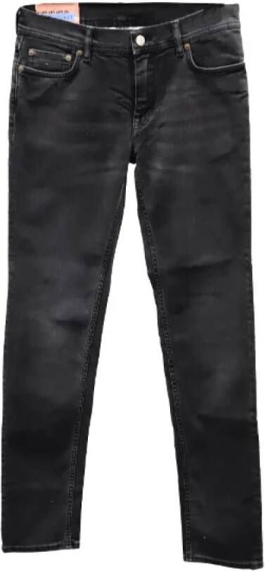 Acne Studios Pre-owned Cotton jeans Zwart Dames