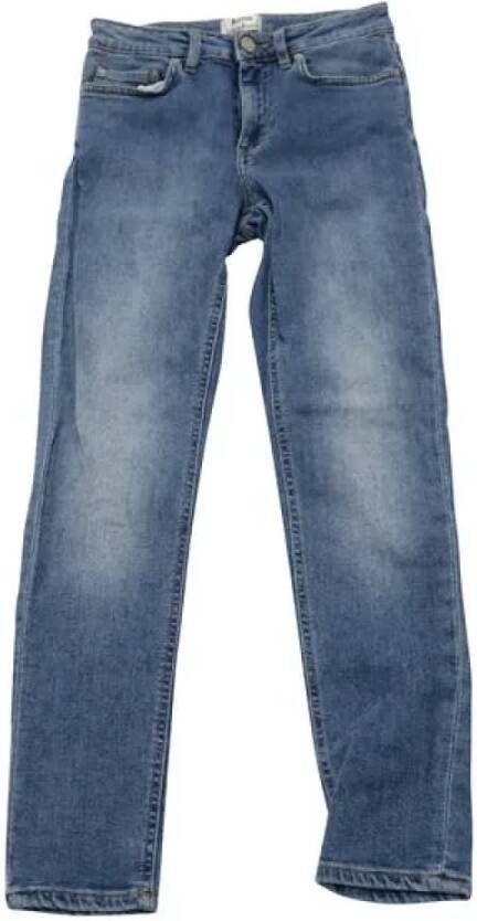 Acne Studios Pre-owned Cotton jeans Blauw Heren