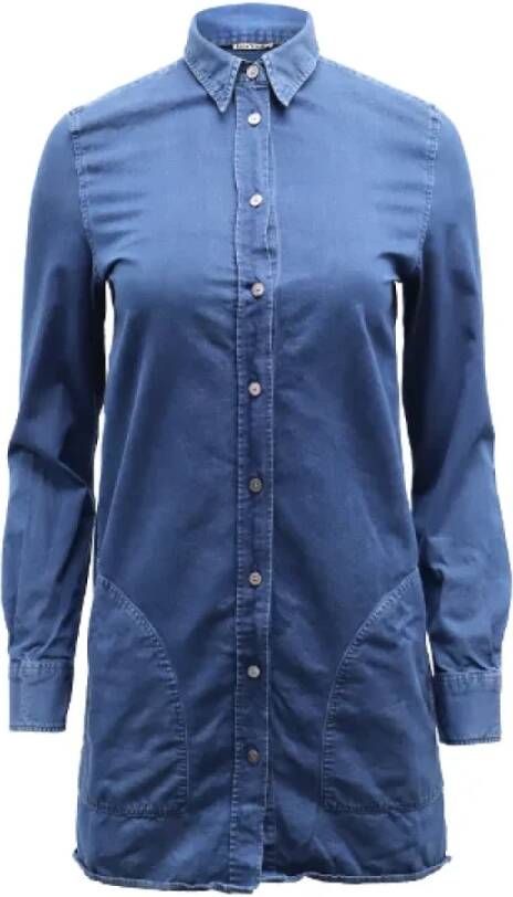 Acne Studios Pre-owned Cotton tops Blauw Dames