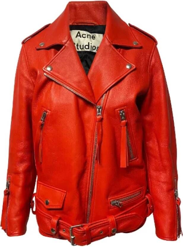 Acne Studios Pre-owned Jackets Rood Dames