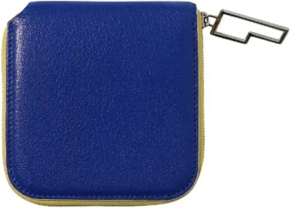 Acne Studios Pre-owned Leather wallets Blauw Dames