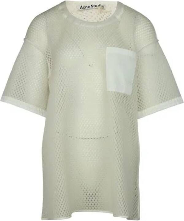 Acne Studios Pre-owned Polyester tops White Dames