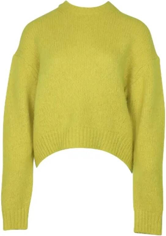 Acne Studios Pre-owned Wool tops Yellow Dames