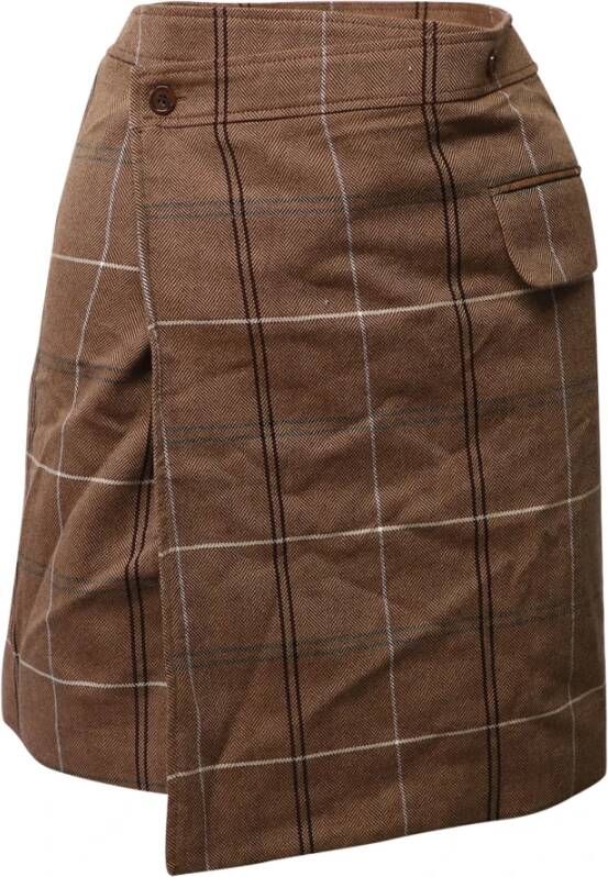 Acne Studios Pre-owned Short Skirts Bruin Dames