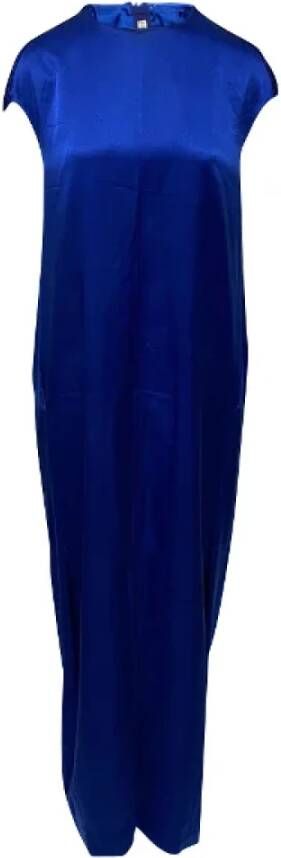 Acne Studios Pre-owned Silk dresses Blauw Dames