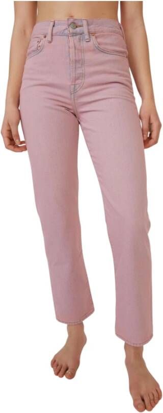 Acne Studios Rechte spijkerbroek Roze Dames