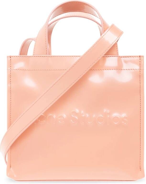 Acne Studios Schoudertas met logo Roze Dames