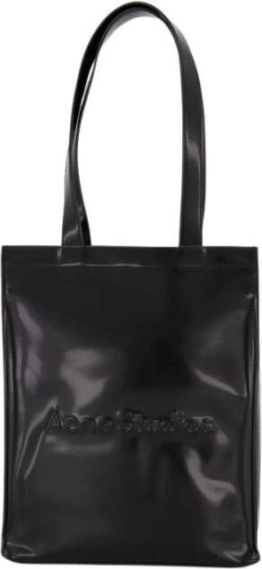 Acne Studios Stijlvolle Noir Logo Shopper Tote Bag Black Dames