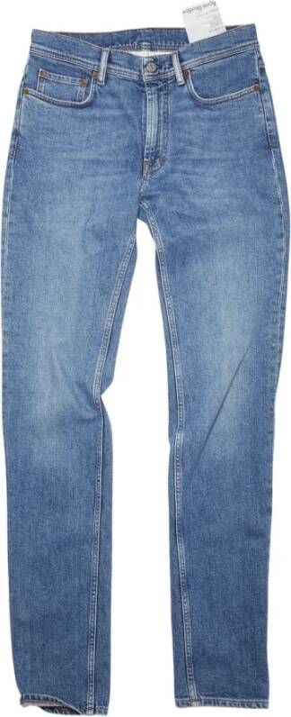 Acne Studios Slimfit-jeans Blauw Heren