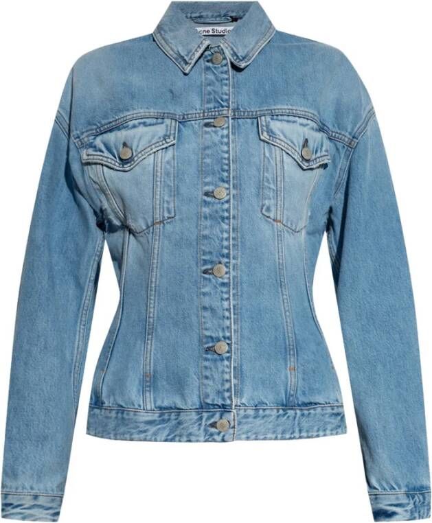 Acne Studios Denim Jackets Blauw Dames