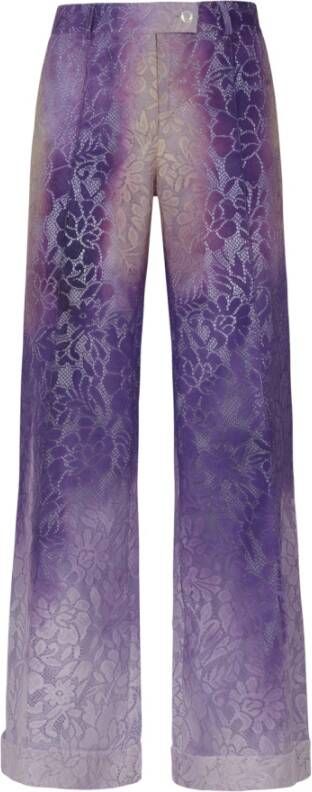 Acne Studios Straight Trousers Purple Dames