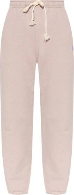 Acne Studios Sweatpants met logo Roze Dames
