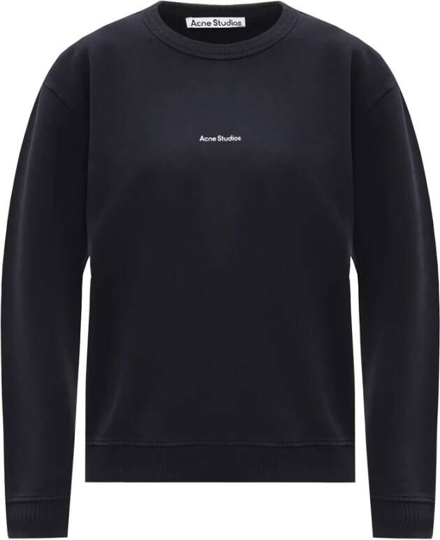 Acne Studios Sweatshirt met logo Zwart Dames