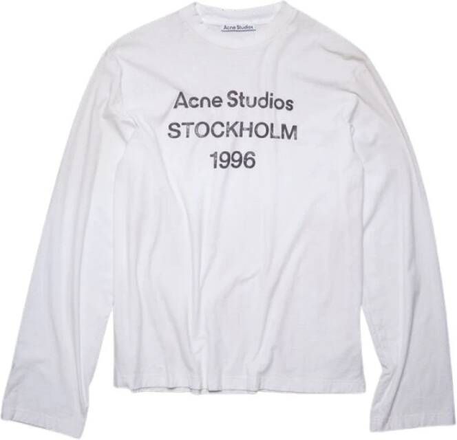 Acne Studios Sweatshirt Wit Dames