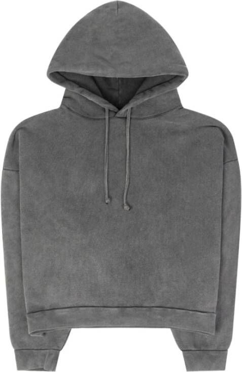 Acne Studios Capuchontrui Vervaagd Zwart Gray Heren
