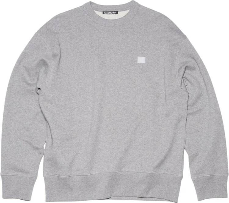 Acne Studios Sweatshirt met logo-patch Grijs Heren