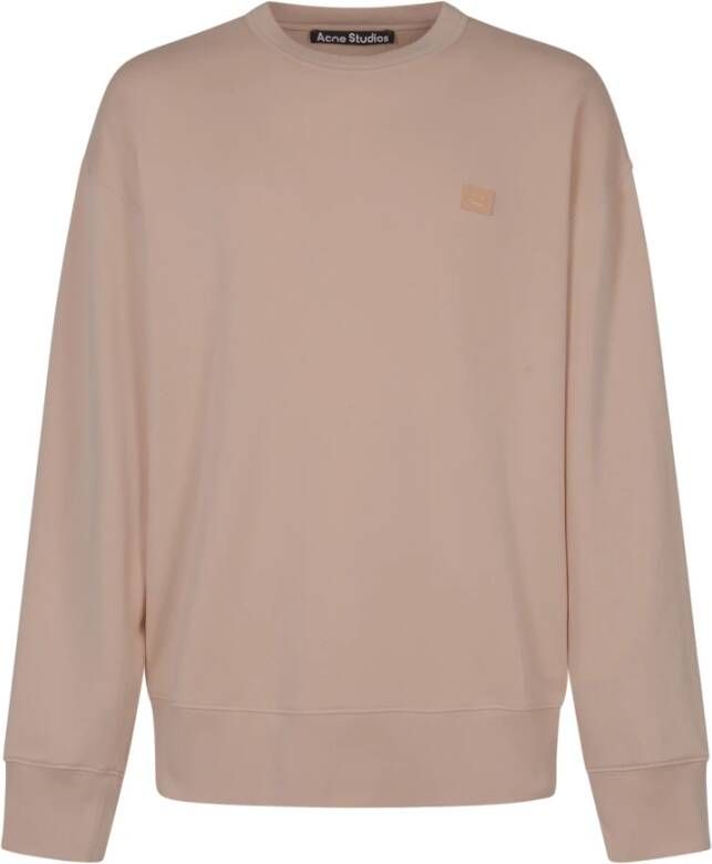 Acne Studios Acne Faces Sweaters Acne Faces Sweaters Pink Heren