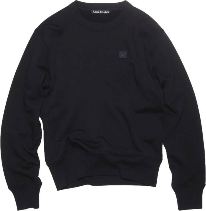 Acne Studios Zwarte Unisex Face Sweatshirt Zwart Heren