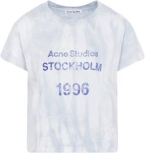 Acne Studios T-Shirt Blauw Dames