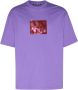 Acne Studios Inflate Logo T-Shirt Purple Dames - Thumbnail 1